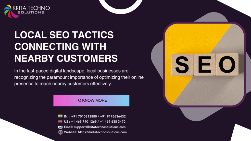 Local SEO Tactics: Connecting with Nearby Customers